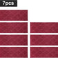 COSY HOMEER Edging Stair Treads Non-Slip Carpet Mat 28inX9in Indoor Stair Runners for Wooden Steps, Edging Stair Rugs for Kids and Dogs, 100% Polyester TPE Backing (7pc, Red, 7)