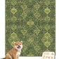 nunubaby Washable Pee Pads for Dogs, Stylish, Non-Slip and Leak-Proof Pee Pads. Reusable Potty Pads for Dogs for Crates and Floors.(Green/Multi, 31" x36")
