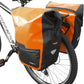 Ibera Panniers Bike Bags 30L (Pair) - Waterproof & with Quick Release/Clip-On System - Bike Saddle Bags For Rear Rack with Rain Cover & 19.8 lbs Capacity - Saddle Bag Bicycle Fits Most Racks (Orange)