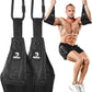 DMoose Fitness Hanging Ab Straps for Pull Up Bar & Core Strength Training - Soft Padded Exercise Straps for Ab Swing & Leg Raises, Hang Bar Strap with 2 Steel Carabiners - Abs Equipment for Home & Gym