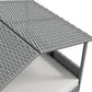 PawHut Wicker Dog House Outdoor with Canopy, Rattan Dog Bed with Water-Resistant Cushion, Raised Dog Bed for Small, Medium Dogs up to 66 lbs, 19.75" in Length, Silver Wicker, White Cushion