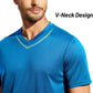 MIER Men's Quick Dry Workout Shirts Moisture Wicking Running Athletic Performance T-Shirts Recycled Polyester Top Tee