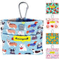 Dog Treat Pouch,Cotton Pocket Sized Training Holder, Hand Free Walking Funny Bag with Carabiner, Self-Closing Pet Feed Snack Reward, Behavior Aids for Puppy Travel or Outdoor Use（Dog Puzzle）