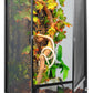 45 Gallon 360° Panoramic Foldable Reptile Terrarium Kit: Crested Gecko Tank and Reptile Cage for Superior Ventilation, Easy Feeding, Sturdiness, and Simple Assembly (Black, 32"x18"x18")
