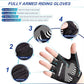 KINGSBOM Breathable Cycling Gloves, Shock-Absorbing Bike Gloves with Light Silicone Gel Pad, Anti-Slip Bicycle Gloves for Men and Women