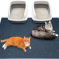 Yimobra Cat Litter Mat, 47"x36" Litter Box Mat with Litter Lock Mesh, Soft Cat Litter Mat Litter Trapping Mat, Easy to Clean, Non-Slip, Water Resistant, Litter Free Floors, Dark Blue