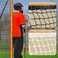 Velocity Heavy Duty Black & White Lacrosse Net - Fits 6’x6’x7’ Goals - Weatherproof, UV Resistant 1000D High-Strength Polyester - Comes with 100+ Feet of Lacing Cord and 4 Quick Ties