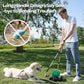 UPSKY Dog Pooper Scooper Swivel Bin & Rake Kit with 100 Waste Bags,33.4" Stainless Steel Long Handle Heavy Duty Pet Poop Shovel for Large Medium Small Dogs, Odor-Proof Lid for Yard/Lawn/Outdoor Use