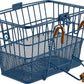 Retrospec Apollo Detachable Front Bike Basket Steel Half-Mesh with Integrated Detachable Hooks and Built-In Handle, Easy Assembly and Portability for Bicycles