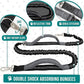 PetAmi Hands Free Dog Leash, Dog Running Leash Belt for Walking Jogging, Dog Waist Zipper Pouch Fanny Pack with Poop Bag Dispenser, Dual Padded Handle Bungee Leash for Small Medium Large Dogs, Single