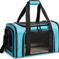 Cat Carrier Dog Carrier Pet Carrier Cat Bags for Small Medium Cats Dogs Puppies of 15 Lbs,of Airline Approved Small Dog Bag Soft Sided,Collapsible Travel Puppy Carrier (Large, Blue)