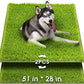 Hompet Artificial Grass for Dogs, 51"x28", Professional Dog Grass Mat, Easy to Clean with Drainage Holes, Potty Training Pad and Replacement Fake Grass Turf, Outdoor Rug Patio Lawn Decoration