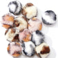 Weewooday 12 Pieces Cat Pom Pom Balls Toys Large Fuzzy Cat Ball Artificial Large Plush Ball for Cats Pets Interactive Playing Indoor(Pink,Leopard)