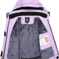 Keevoom Girl's Ski Jacket Winter Warm Thick Snow Coat Windproof Kids Outdoor Hooded Jackets