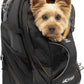 Kurgo G-Train - Dog Carrier Backpack for Small Pets - Cat & Dog Backpack for Hiking, Camping or Travel - Chest Straps & Hip Belt - Reflective - Two Water Bottle Sleeves - Waterproof Bottom (Black)