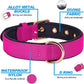 Didog Soft Padded Dog Collars for Small Dogs, Lightweight and Breathable Dog Collar with Metal Buckle, Rose Purple, M