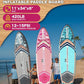 11'x34 Ultra Wide Paddleboard, Inflatable SUP&430lb Capacity for All Skill, Stand-up Paddle Board for Yoga/Family, EVA Deck, US Fin, High-Pressure Pump, 100L Bag, Safety Leash