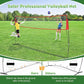 20FT/12FT Freestanding Volleyball Training Net, 5 Height Adjustable Portable Volleyball Net System, Quick Setup Practice Set for Indoor or Outdoor Use