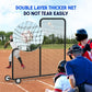 Yes4All Portable L-Screen Baseball 7x7ft with 2 Baseballs, Rubber Wheels - L Screen Baseball for Batting Cage, Protective Pitching Screen Net Double Layers, Carry Bag Included