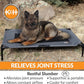K&H Pet Products Outdoor Elevated Dog Cot, Breathable Cooling Elevated Cot Hammock Pet Bed for XL Dogs, Washable Mesh Cover, Raised Metal Frame, Collapsible, Portable - Extra-Large 50 X 32 Charcoal