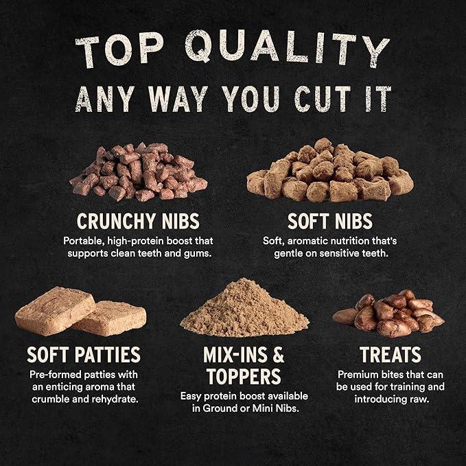 Vital Essentials Freeze Dried Raw Cat Food, Pork Mini Patties Entree, 15 oz