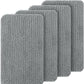 OLANLY Dog Door Mat Set 4-Piece 70x24, Absorbs Moisture and Dirt, Absorbent Non-Slip Washable Doormat, Quick Dry Chenille Mud Mat for Dogs, Entry Indoor Entryway Carpet for Inside Floor, Grey