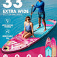 Inflatable Stand Up Paddle Board for Adults with Seam Welded Technology, 10'6''x33''x6'', Durable SUP with Dual-Blade Paddle and Complete Accessories, 390 lbs Capacity, Beginner-Friendly