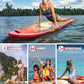 Bigfly Inflatable Stand Up Paddle Board 11’*34”*6”, Blow Up Paddle Board for Adults,with Detachable Fins, Pump, Floating Paddle, Safety Leash,Backpack