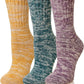 Merino Wool Boot Socks Thermal Winter Ski Thick Warm Hiking Socks for Women Men 3 Pairs