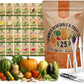 25 Summer Vegetable & Fruit Seeds Variety Pack - 1,870+ Non-GMO Heirloom Veggie & Fruits Seeds for Outdoors and Indoor Home Gardening, Including Collards, Tomato, Pepper, Okra, Onion, Bean, Cucumber