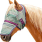 Kensington Signature Fly Mask with Removable Nose — Protects Horses Face and Nose from Biting Insects and UV Rays While Allowing Full Visibility — Ears and Forelock Able to Come Through The Mask