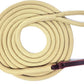 Double Braid Polyester Yacht Horse Lead Rope with Loop 12ft. or 14ft. Lengths (Beige, 14 ft. No Snap)
