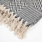 Arkwright Common Ground Bulk Blankets - Pack of 12 - Reversible 100% Cotton All Season Lightweight Couch Bed Throws for Wedding Guests, Travel, and Outdoor Events, 50 x 70 in, Block