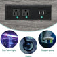 YITAHOME Fish Tank Stand with Power Outlets & LED Light, 40-50 Gallon Metal Aquarium Stand with Cabinet for Fish Tank Accessories Storage for Turtle Tank, Reptile Terrarium, 660LBS Capacity, Grey