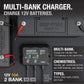 NOCO Genius GEN5X2: 2-Bank, 10A Onboard Battery Charger - 5A Per Bank, 12V Waterproof Marine Charger with Overcharge Protection & Temperature Compensation – for Lead-Acid & Lithium Batteries