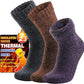 3 Pairs Warm Thermal Socks for Women & Men Winter Ski Thick Boot Insulated Socks for Cold Weather
