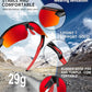 Polarized Sports Sunglasses for Men Women,UV400 Protection Sunglass for Running Cycling Fishing Hiking TR90
