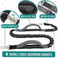 PetAmi Hands Free Dog Leash, Dog Running Leash Belt for Walking Jogging, Dog Waist Zipper Pouch Fanny Pack with Poop Bag Dispenser, Dual Padded Handle Bungee Leash for Small Medium Large Dogs, Single