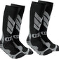 Warm Kids Ski Socks - 2 Pairs Merino Wool Skiing Socks, Winter Warm Snowboard Thermal Socks For Boys Girls Toddlers