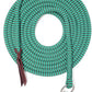22' Long Line with SS O Ring and Carabiner (Turquoise Brown)