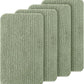 OLANLY Dog Door Mat Set 4-Piece 36x24, Absorbs Moisture and Dirt, Absorbent Non-Slip Washable Doormat, Quick Dry Chenille Mud Mat for Dogs, Entry Indoor Entryway Carpet for Inside Floor, Sage Green