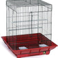 Prevue Hendryx SP850R/B Clean Life Cockatiel Cage, Red and Black
