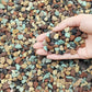 2 lbs Mix Horticultural Succulent Soil,1/4 Inch Pumice Gravel. Decorative Pebbles Lava Rock for Cactus, Bonsai, Orchid, Indoor Plants of Drainage, Ventilation and Root Growth