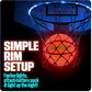 GlowCity Glow in The Dark Basketball for Teen Boy - Glowing Red Basket Ball, Light Up LED Toy for Night Ball Games - Sports Stuff & Gadgets for Kids Age 8 Years Old and Up. Great Gift for Boys & Girls