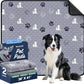 Washable Pee Pads for Dogs, 2 Pack Absorbent Reusable Training Dog Pads Pet Puppy Pads, Non-Slip Potty Pads for Whelping, Playpen, Crate, Bed, Grey 36"x41"