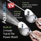 Hotel Spa AquaCare High Pressure 8-Mode Handheld Shower Head - Anti-clog Nozzles, Built-in Power Wash to Clean Tub, Extra Long 6 ft. Stainless Steel Hose, Wall & Overhead Brackets