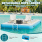 Specraft Inflatable Floating Dock, Non-Slip Air Dock Platform loating Island Raft with Rope Ladder for Pool Lake Beach Ocean