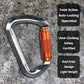 SEPEAK UIAA 30kN Climbing Carabiner Clips, Professional Heavy Duty Twist Locking Carabiners for Climbing,Mountaineering, Rappelling, Camping, Hiking, Swings, Large D Ring Hooks