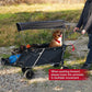 REDCAMP Folding Dog Wagon Cart with Removable Canopy Heavy Duty, 220L Large Collapsible Utility Cart Dog Stroller with Tailgate for Sports Shopping Pet, Black