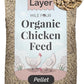 Organic Chicken Feed – Layer Pellet, Non-GMO, USA Grown, 16% Protein, Corn-Free, Soy-Free, Non-Medicated Feed for Chickens, 46 lbs